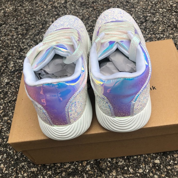 NWT Iridescent Unicorn Glitter Sneakers - Picture 4 of 6